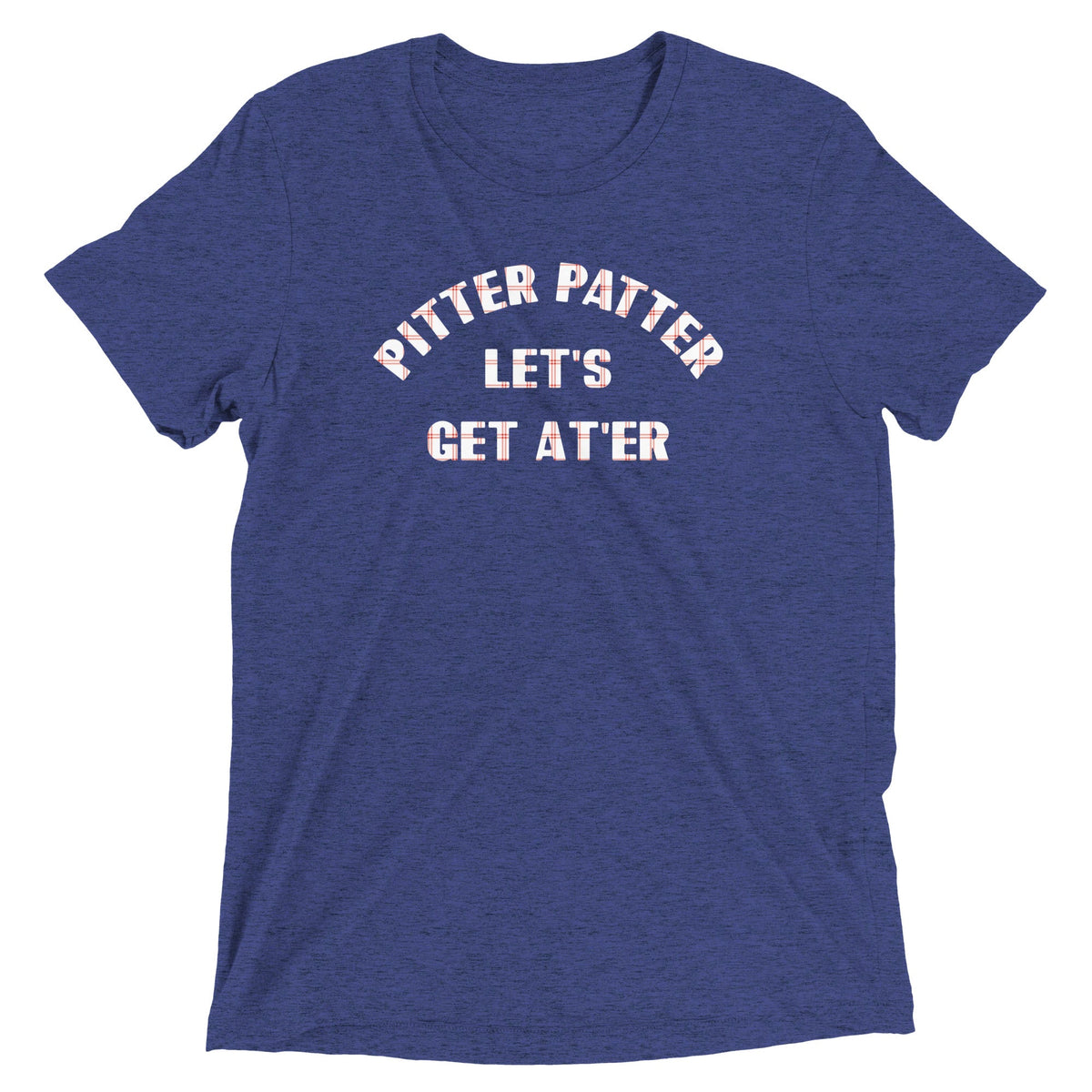 Pitter Patter Let's Get At'er Men's Tri-Blend Tee product image 4