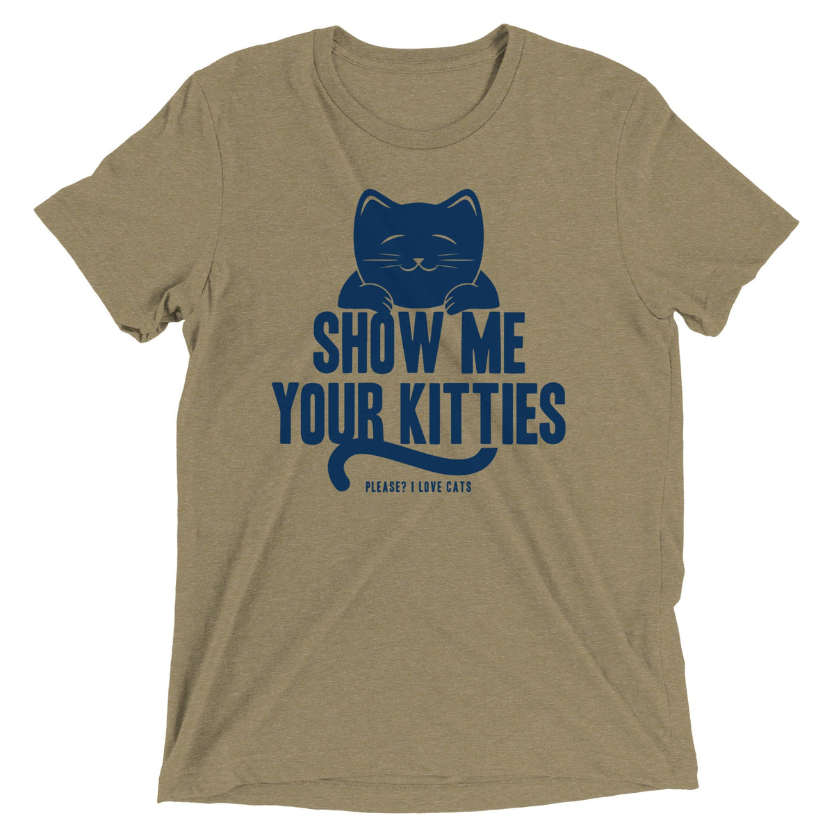 Show Me Your Kitties Men's Tri-Blend Tee product image 4