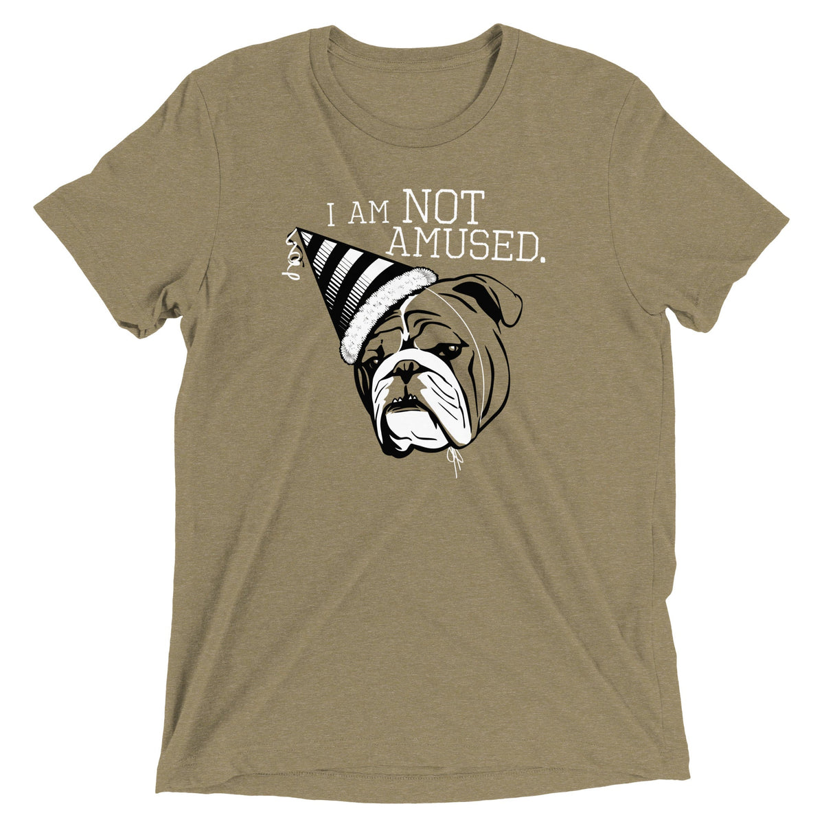 I Am Not Amused Men's Tri-Blend Tee product image 5