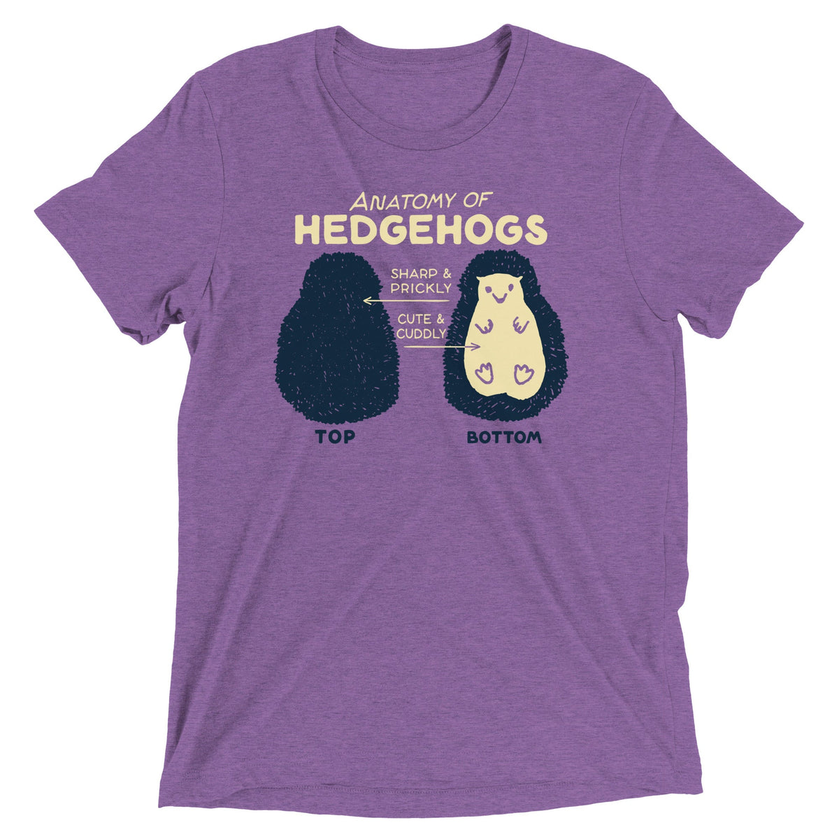 Anatomy Of Hedgehogs Men's Tri-Blend Tee product image 3