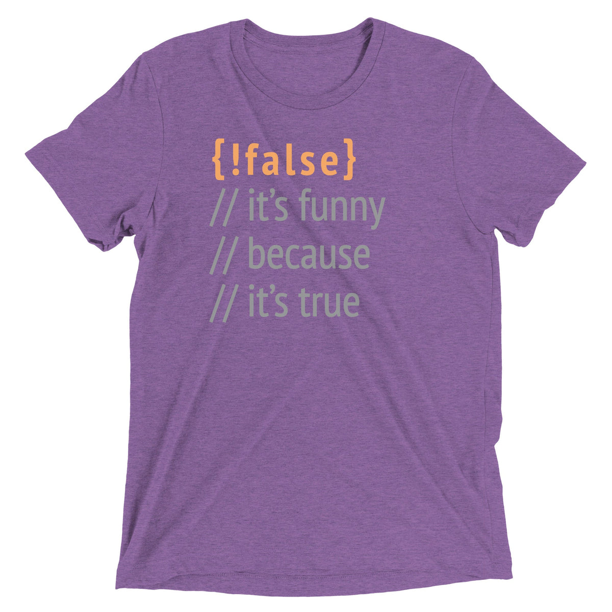 It's Funny Because True Men's Tri-Blend Tee product image 4