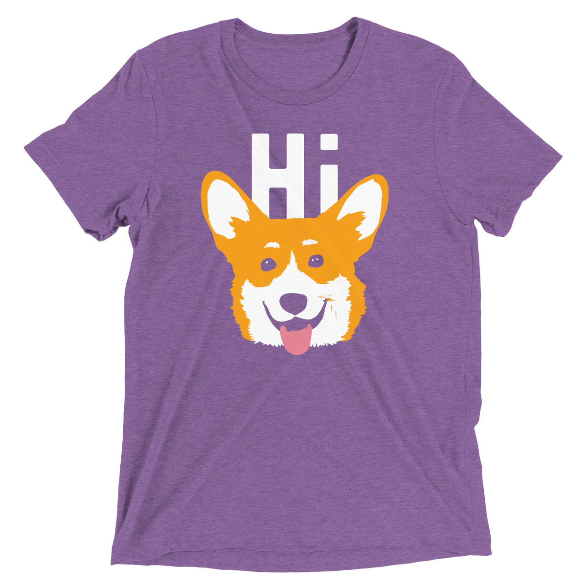 Hi Corgi Men's Tri-Blend Tee product image 5