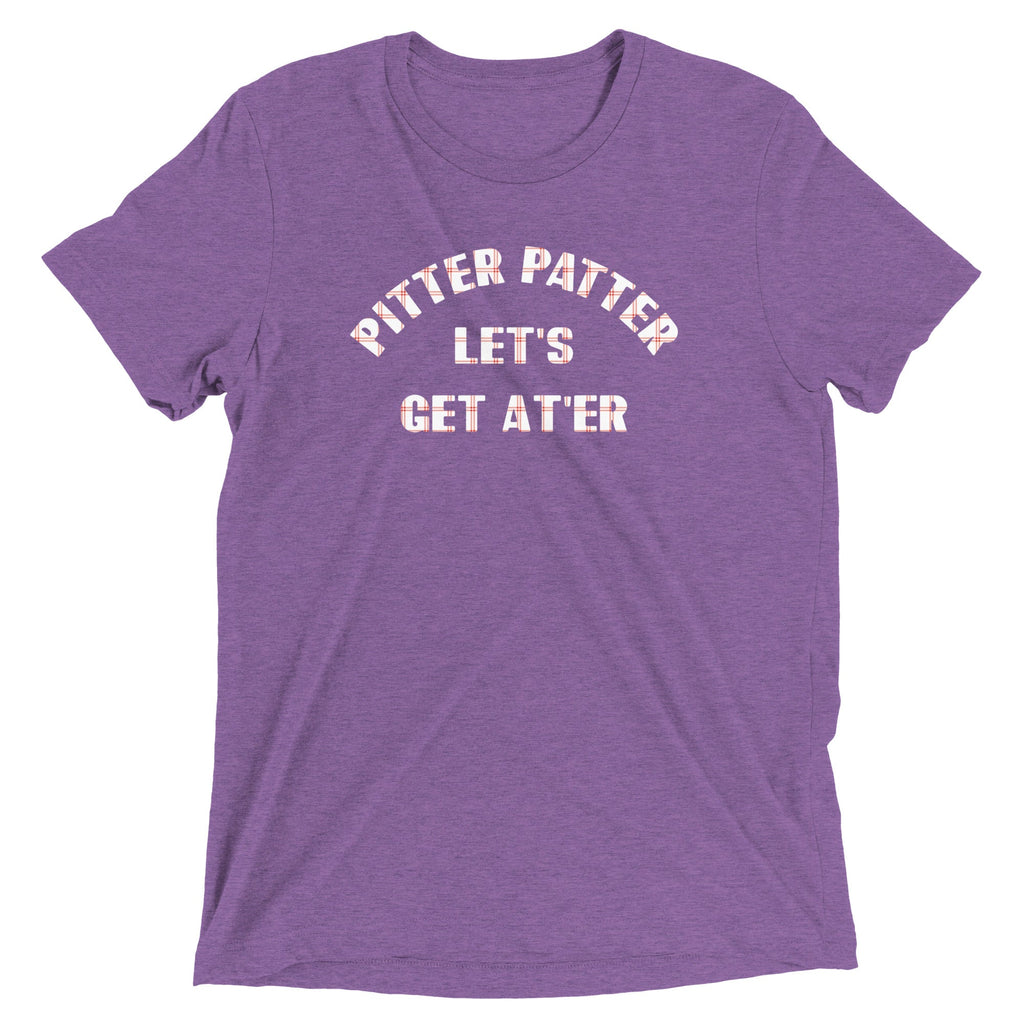 Pitter Patter Let's Get At'er Men's Tri-Blend Tee product image 5