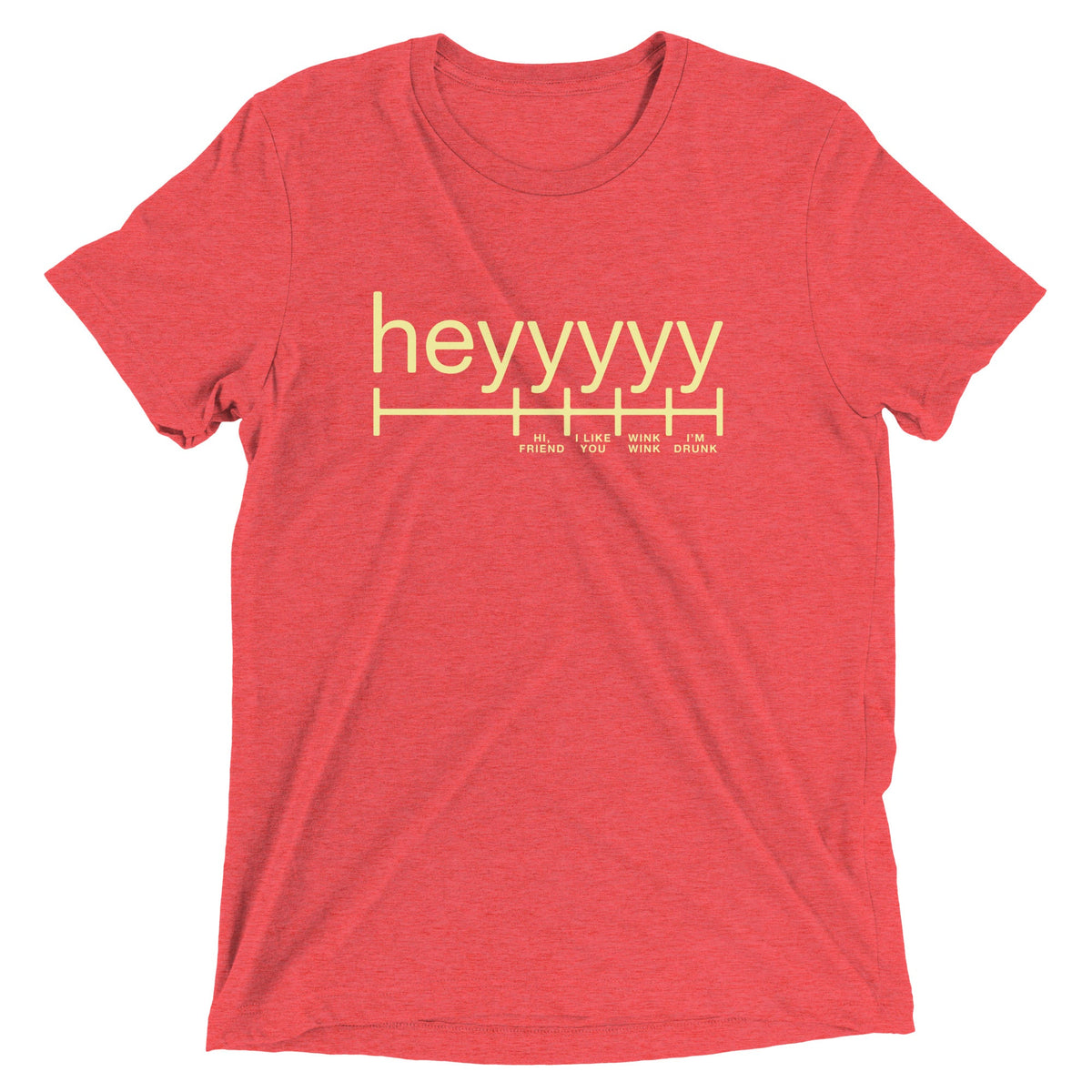 Heyyyyy Men's Tri-Blend Tee product image 7