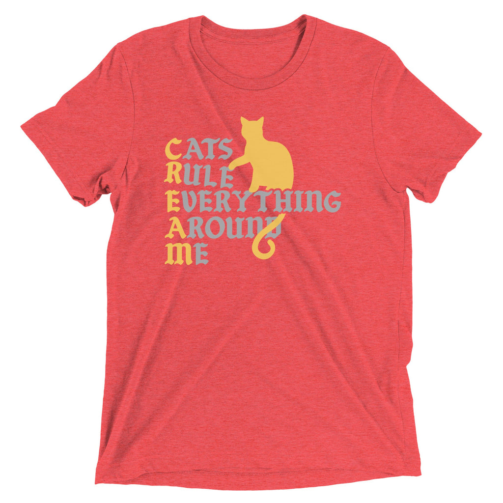 Cats Rule Everything Around Me Men's Tri-Blend Tee product image 6