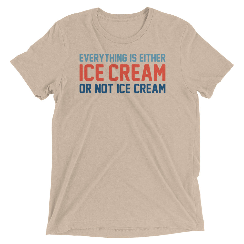 Everything Is Ice Cream Or Not Men's Tri-Blend Tee product image 2