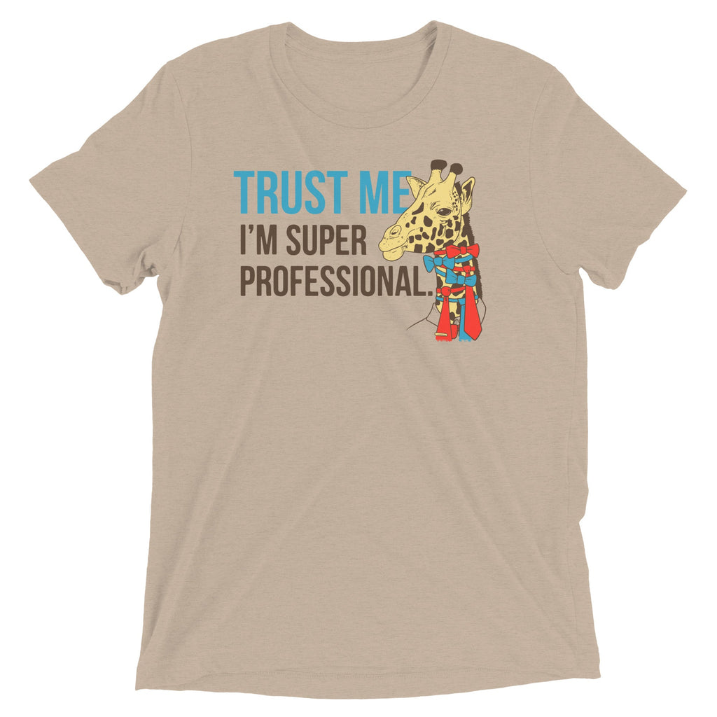 Trust Me I'm Super Professional Men's Tri-Blend Tee product image 3