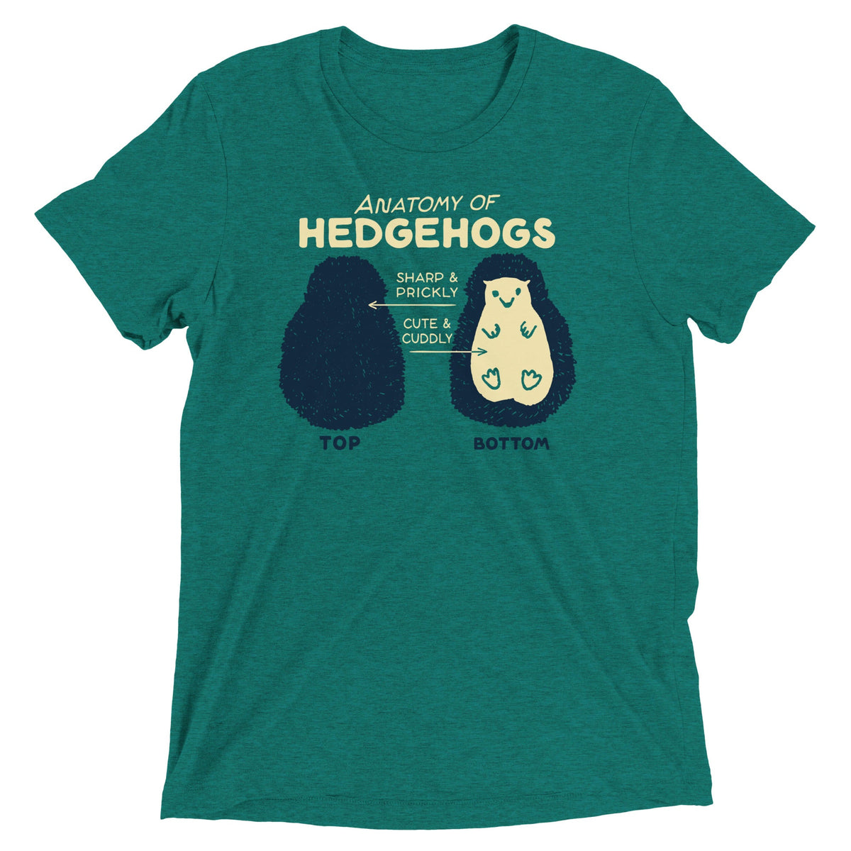 Anatomy Of Hedgehogs Men's Tri-Blend Tee product image 4