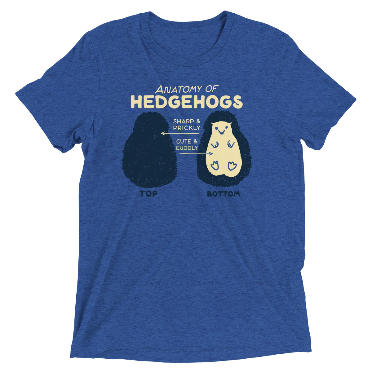 Anatomy Of Hedgehogs Men's Tri-Blend Tee product image 5