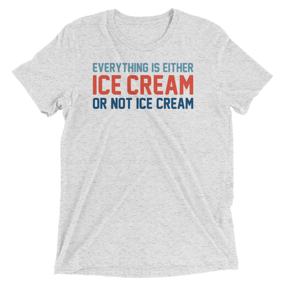 Everything Is Ice Cream Or Not Men's Tri-Blend Tee product image 1