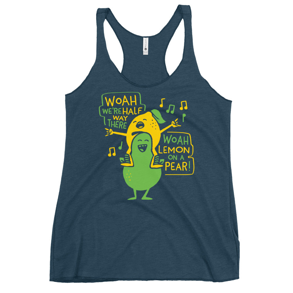 Lemon On A Pear Women's Racerback Tank