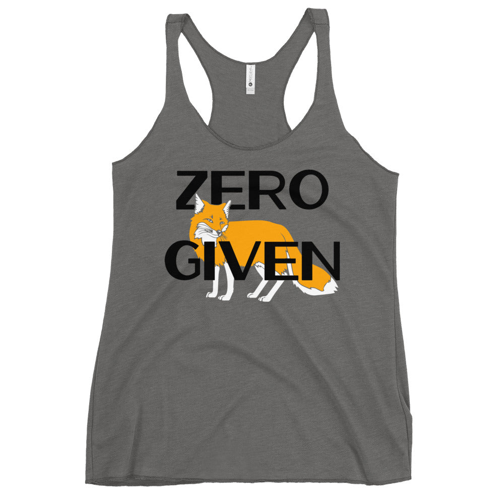 Zero Fox Given Women's Racerback Tank