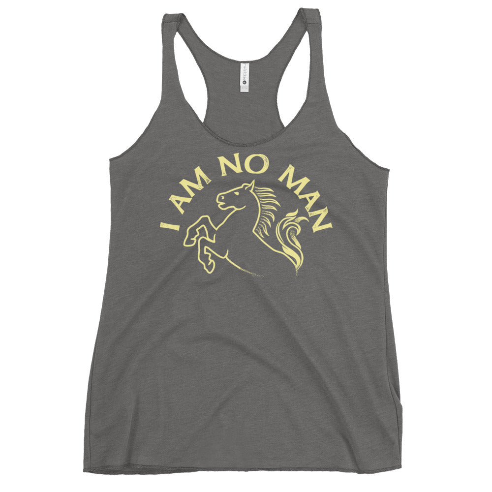 I Am No Man Women's Racerback Tank