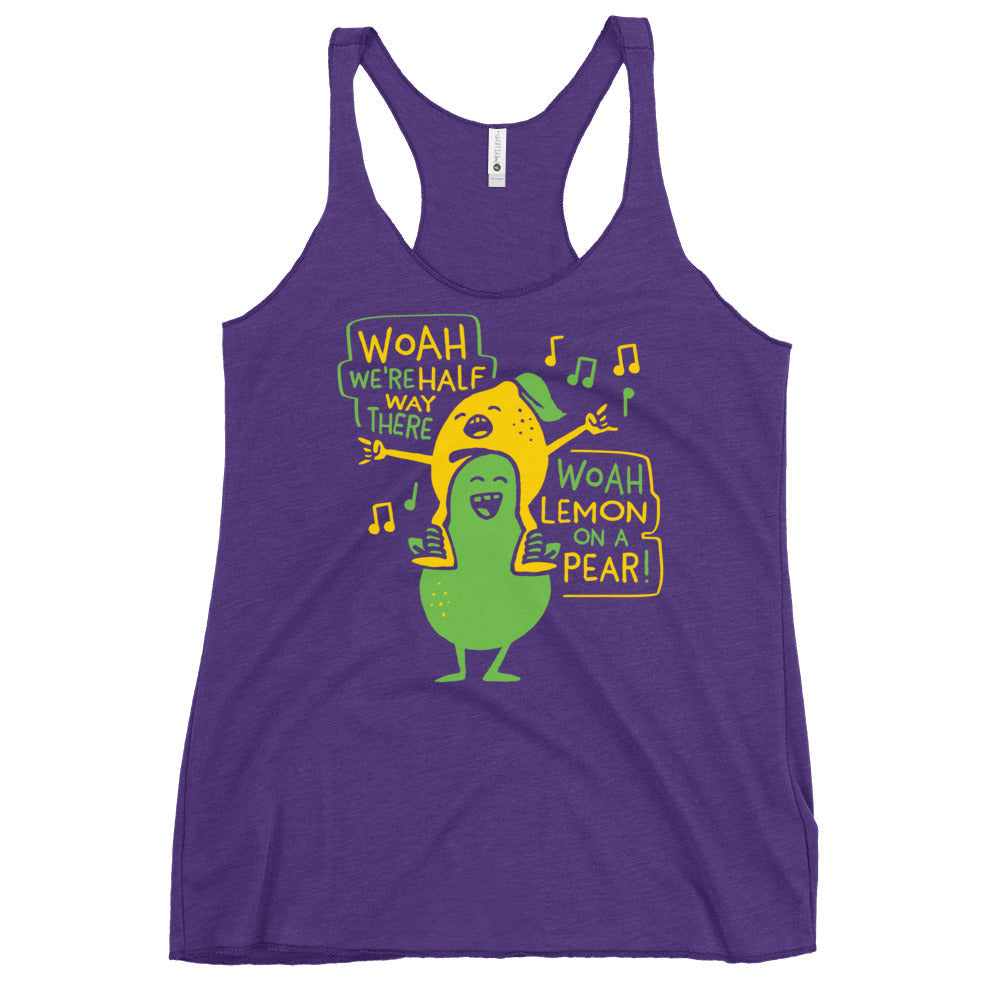 Lemon On A Pear Women's Racerback Tank