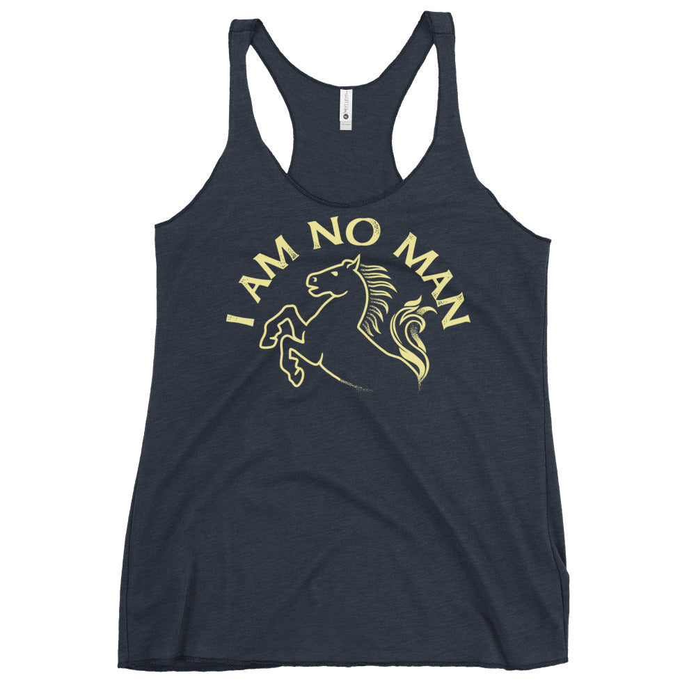 I Am No Man Women's Racerback Tank