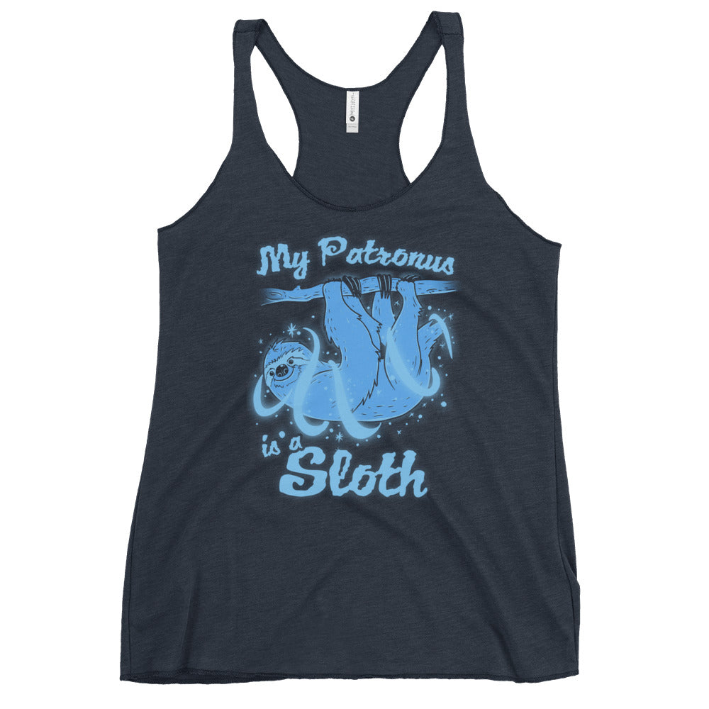 My Patronus Is A Sloth Women's Racerback Tank
