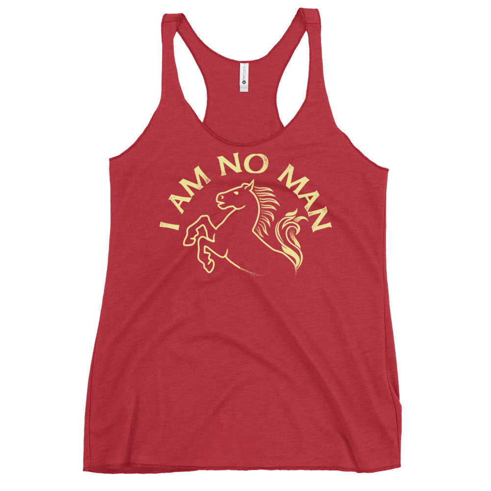 I Am No Man Women's Racerback Tank