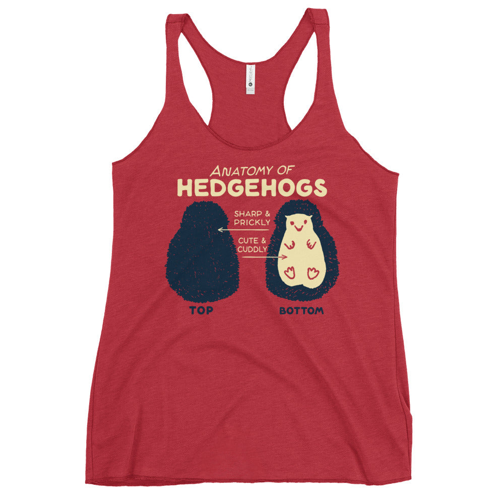 Anatomy Of Hedgehogs Women's Racerback Tank