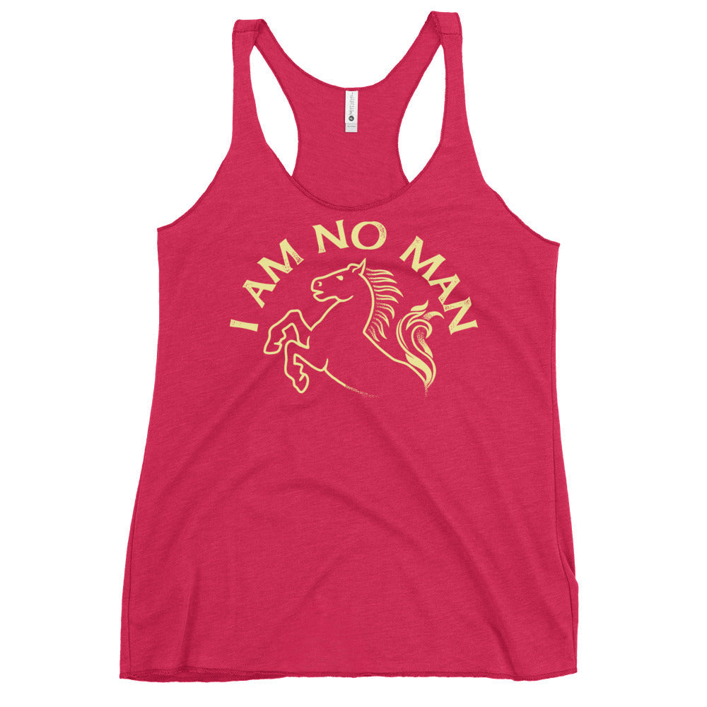 I Am No Man Women's Racerback Tank
