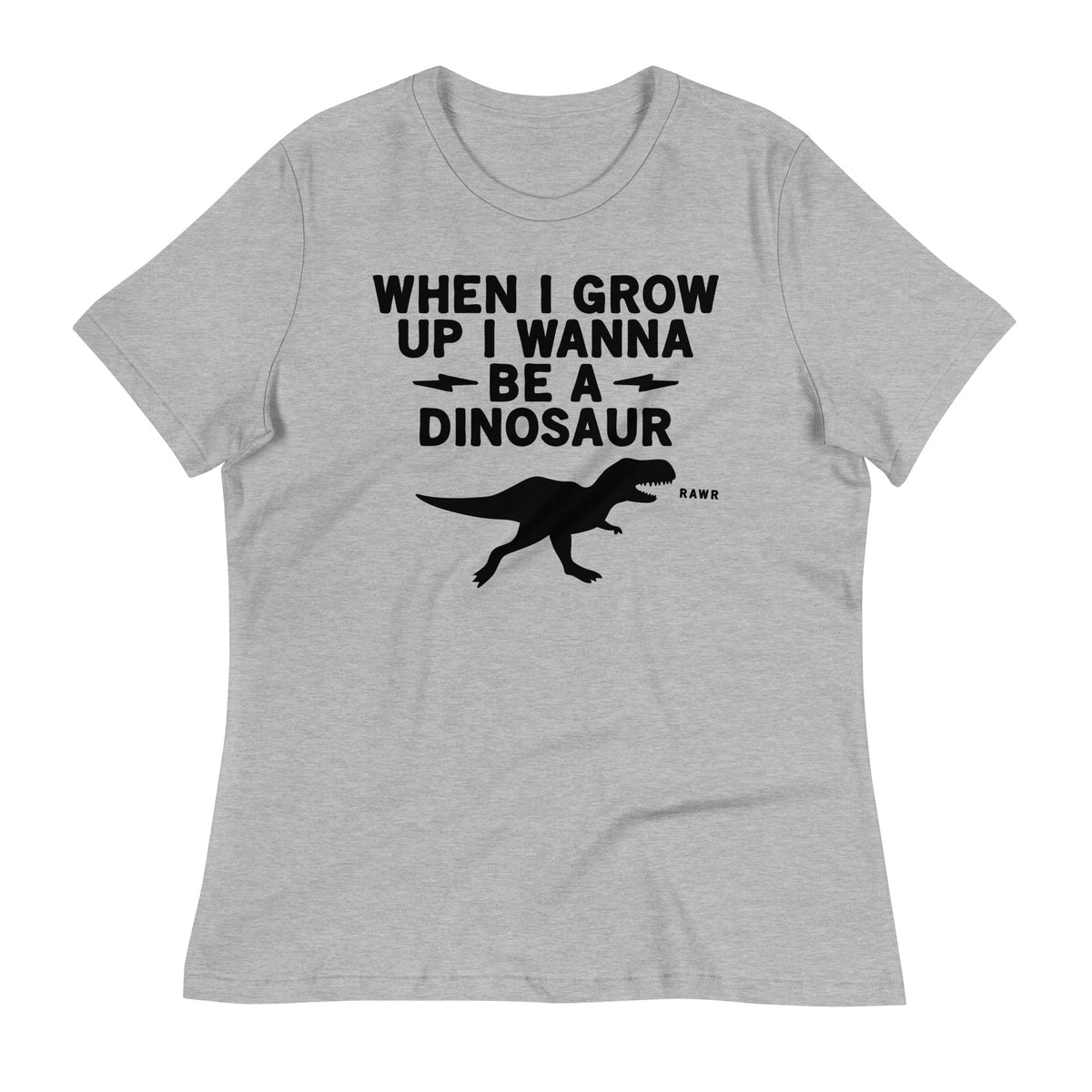 When I Grow Up I Wanna Be A Dinosaur Women's Signature Tee product image 3