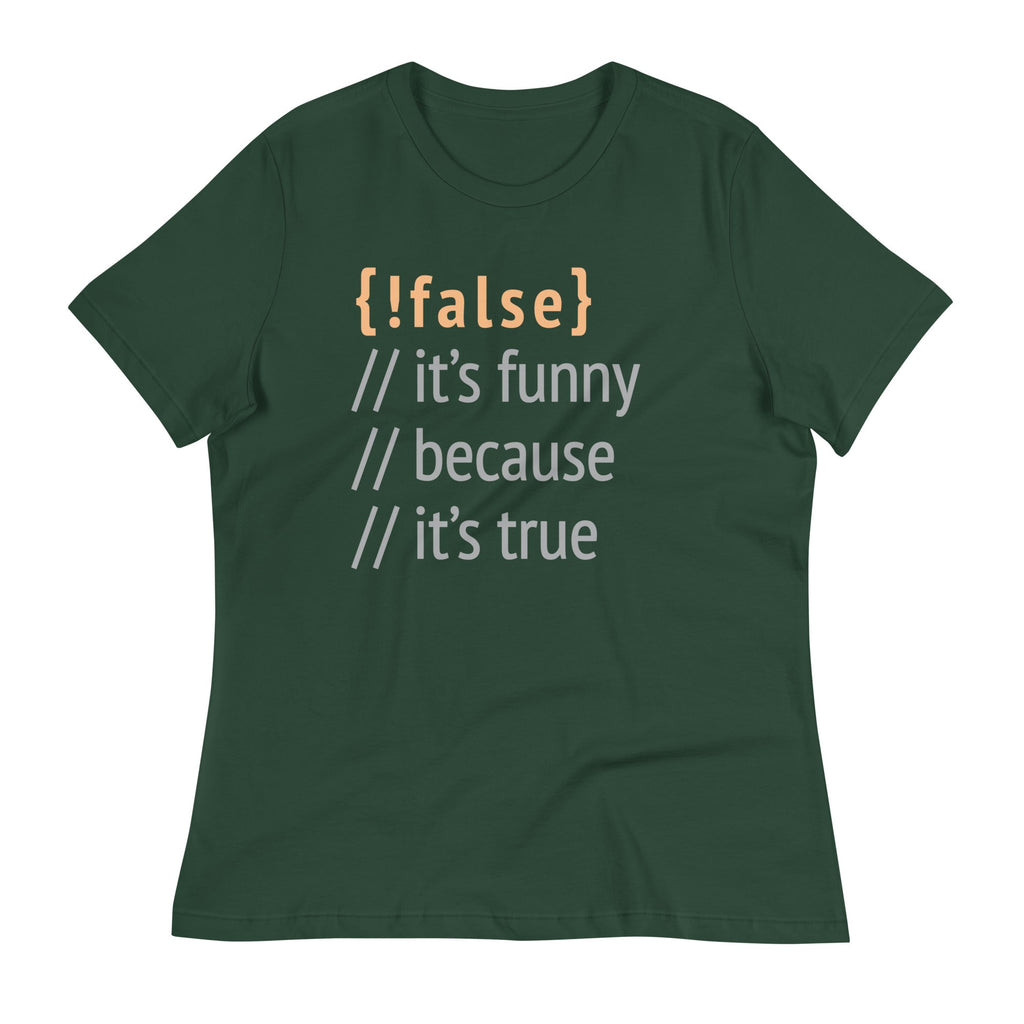 It's Funny Because True Women's Signature Tee product image 6