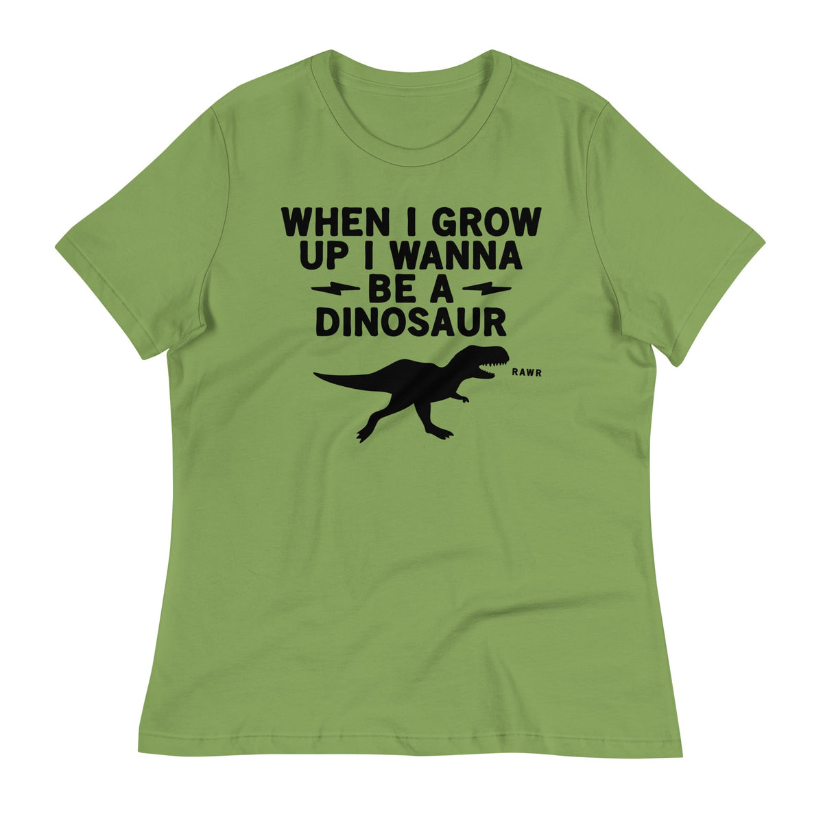 When I Grow Up I Wanna Be A Dinosaur Women's Signature Tee product image 4