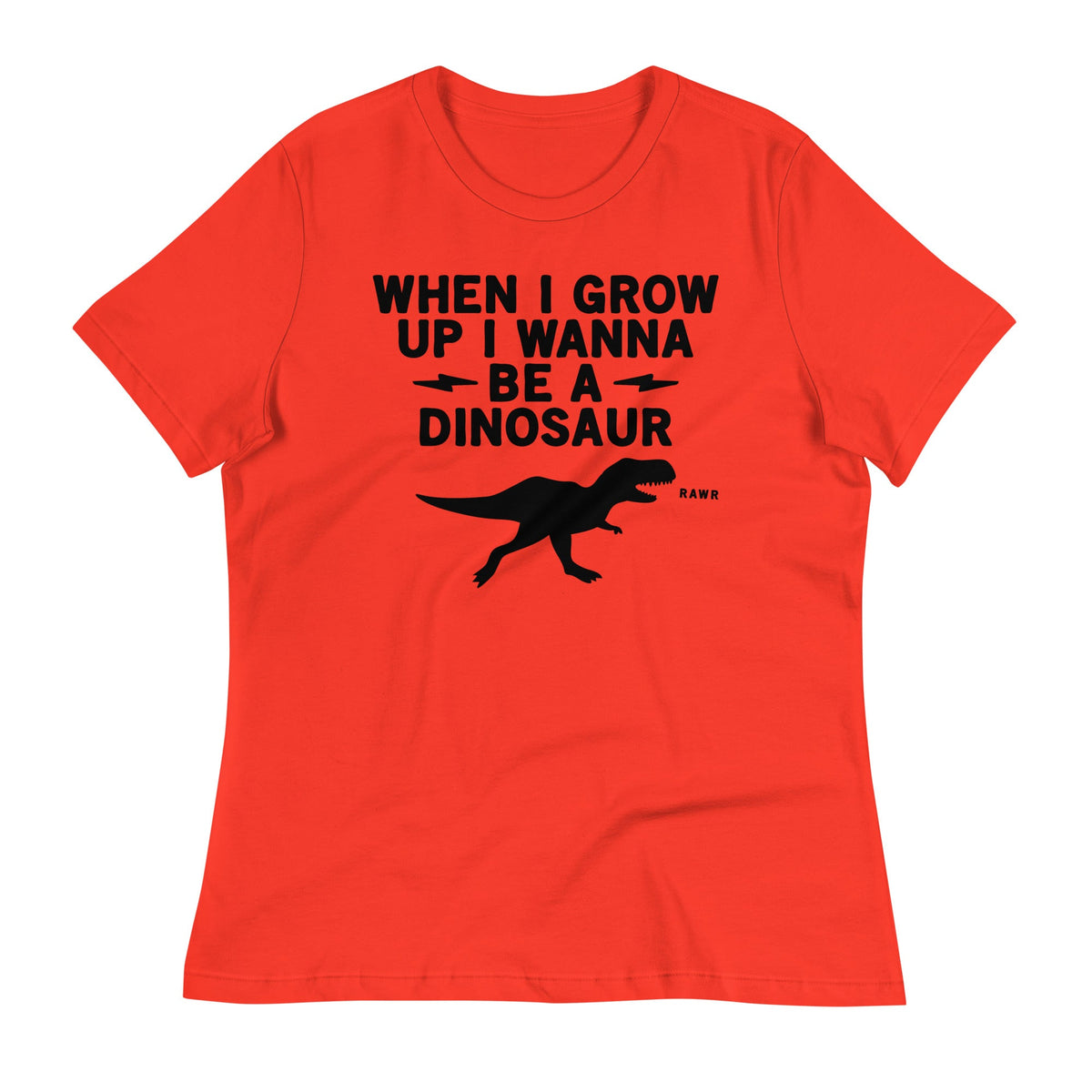 When I Grow Up I Wanna Be A Dinosaur Women's Signature Tee product image 6