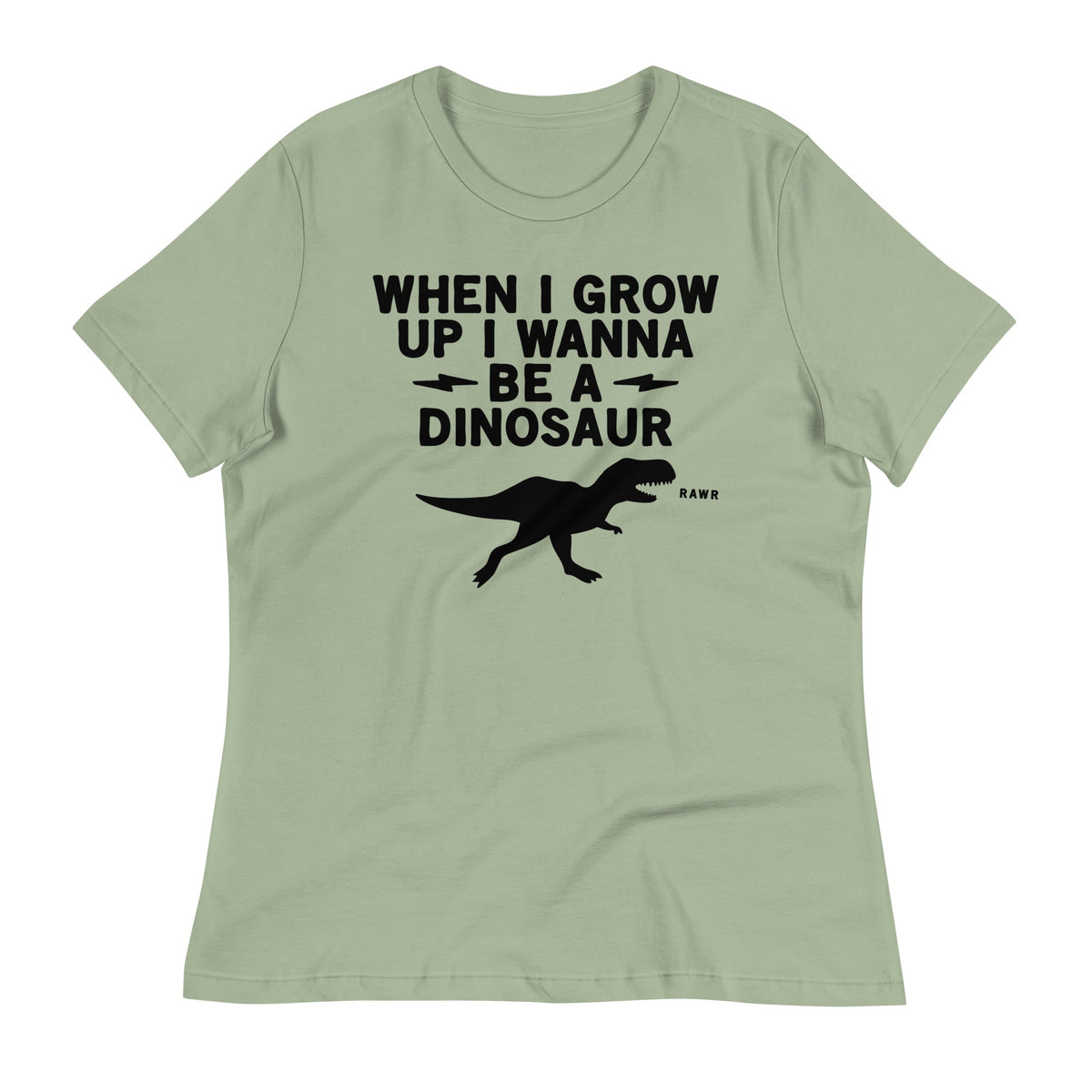 When I Grow Up I Wanna Be A Dinosaur Women's Signature Tee product image 8