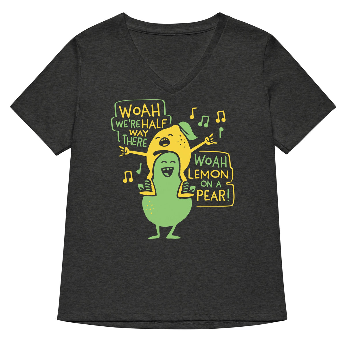 Lemon On A Pear Women's V-Neck Tee product image 3