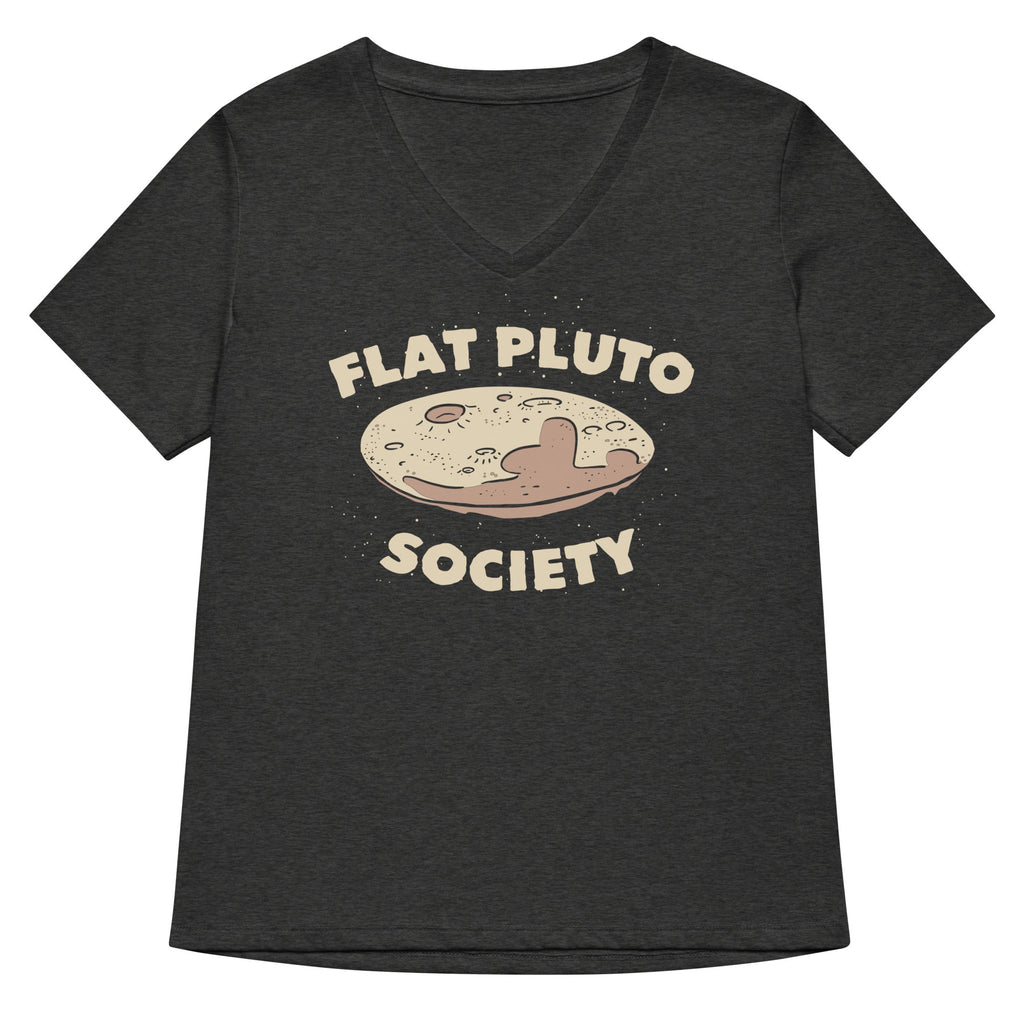 Flat Pluto Society Women's V-Neck Tee product image 3