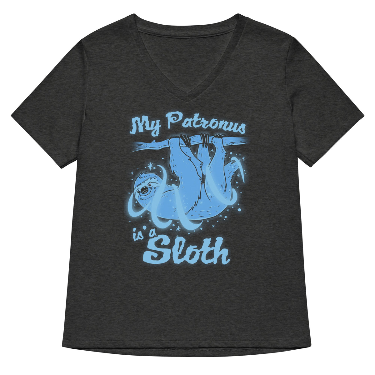 My Patronus Is A Sloth Women's V-Neck Tee product image 3