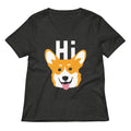 Hi Corgi Women's V-Neck Tee product image 1