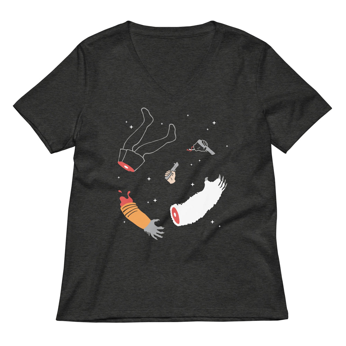 Floating Limbs Women's V-Neck Tee product image 3
