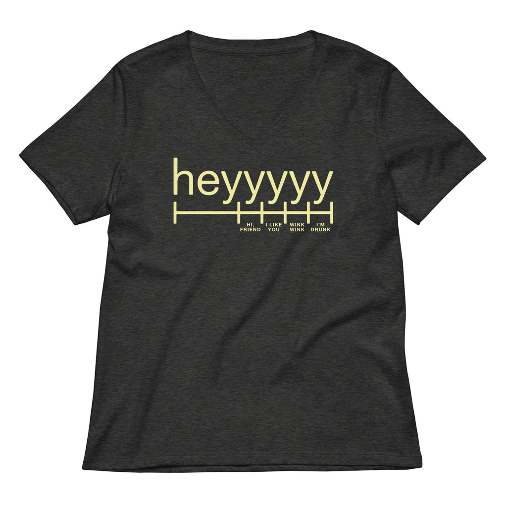 Heyyyyy Women's V-Neck Tee product image 3