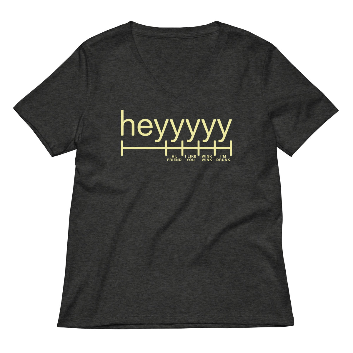 Heyyyyy Women's V-Neck Tee product image 3