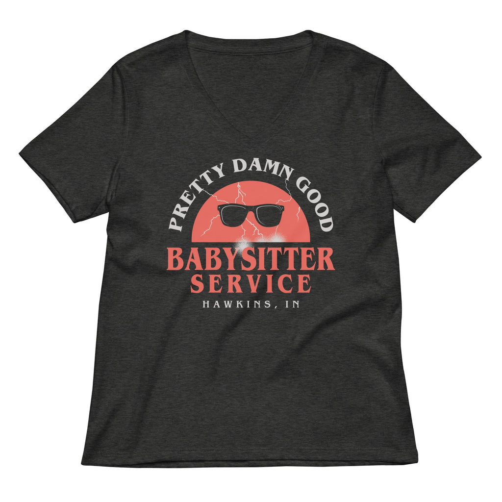 Pretty Damn Good Babysitter Service Women's V-Neck Tee product image 3