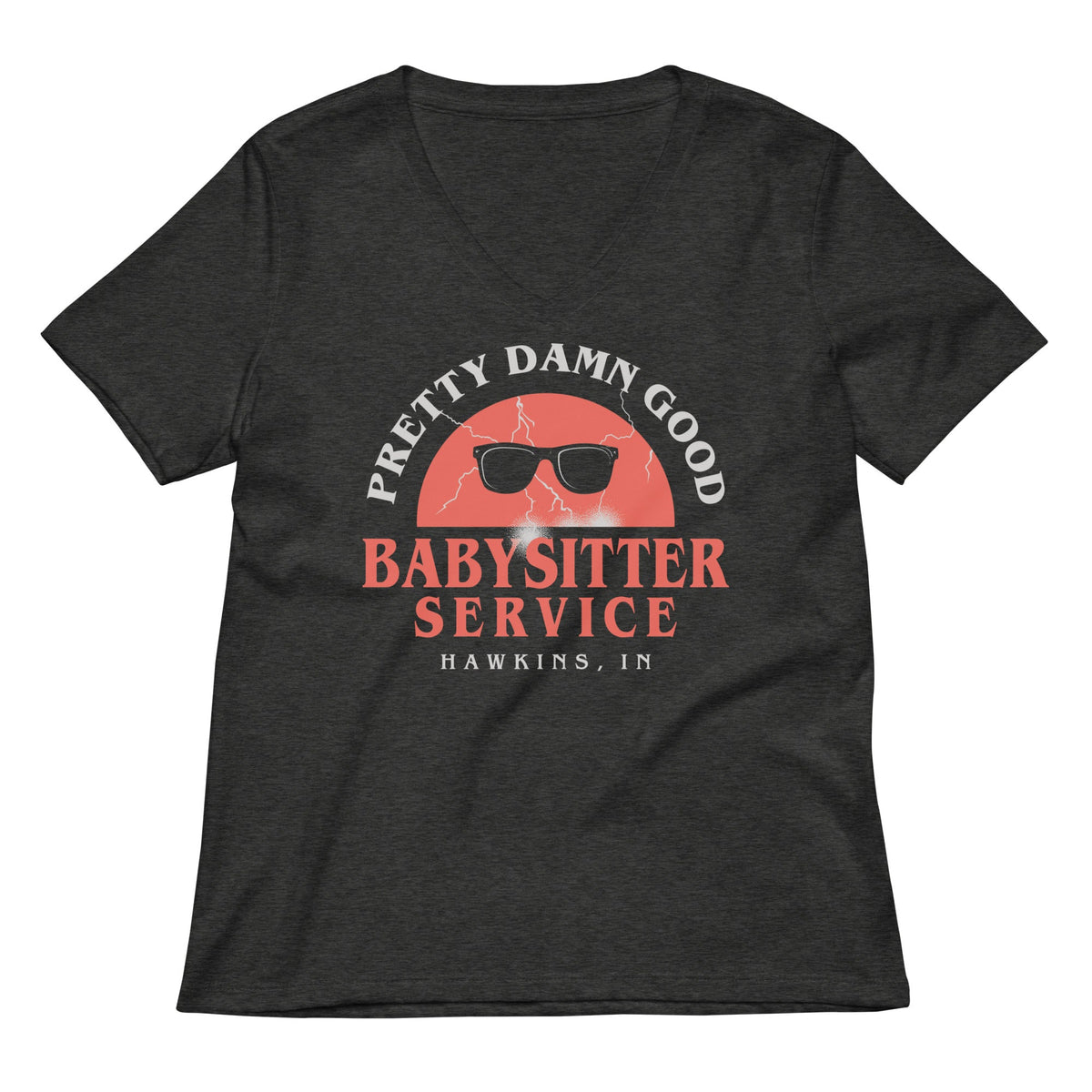 Pretty Damn Good Babysitter Service Women's V-Neck Tee product image 3