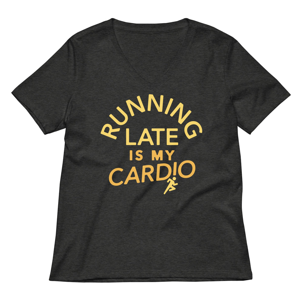 Running Late Is My Cardio Women's V-Neck Tee product image 3