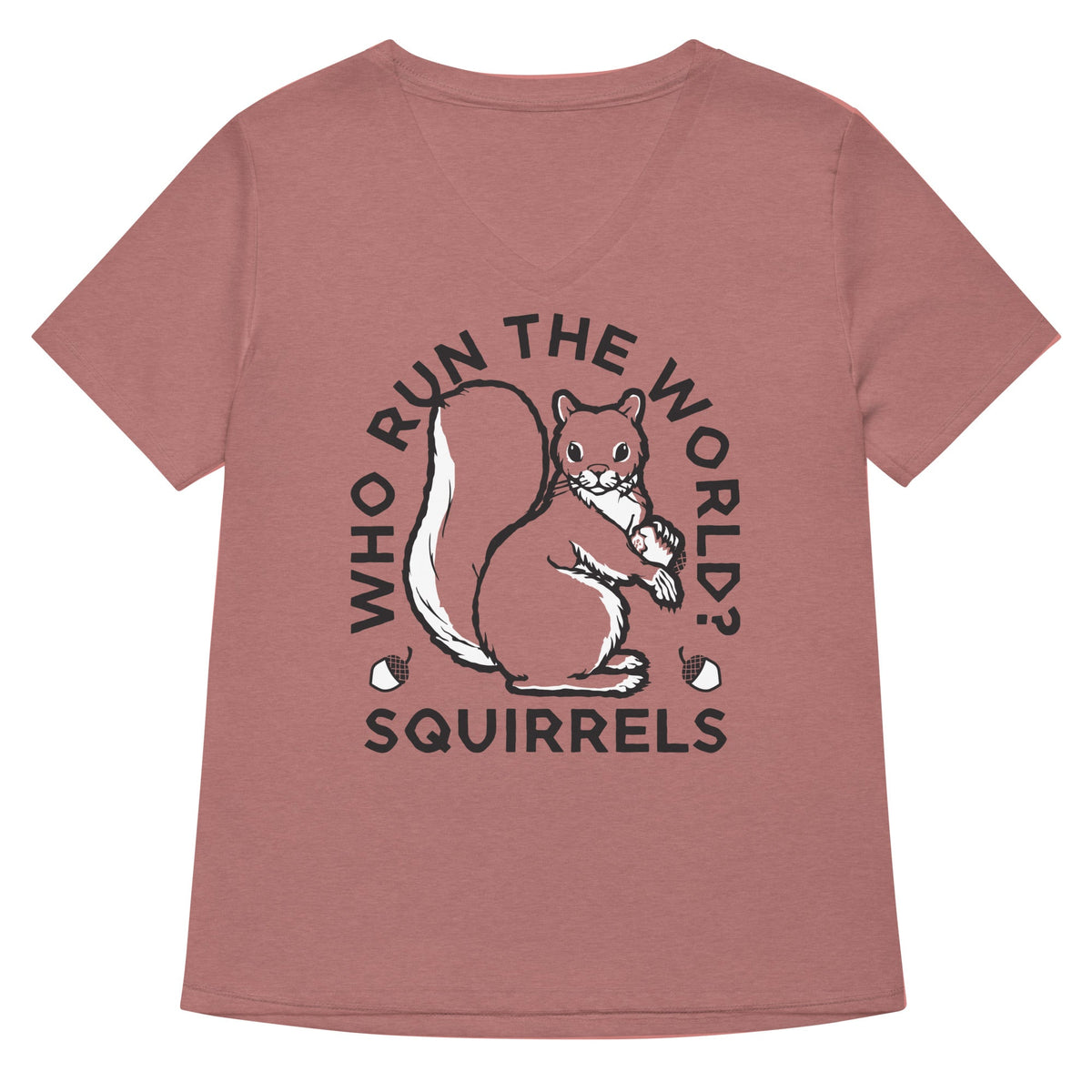 Who Run The World? Squirrels Women's V-Neck Tee product image 3