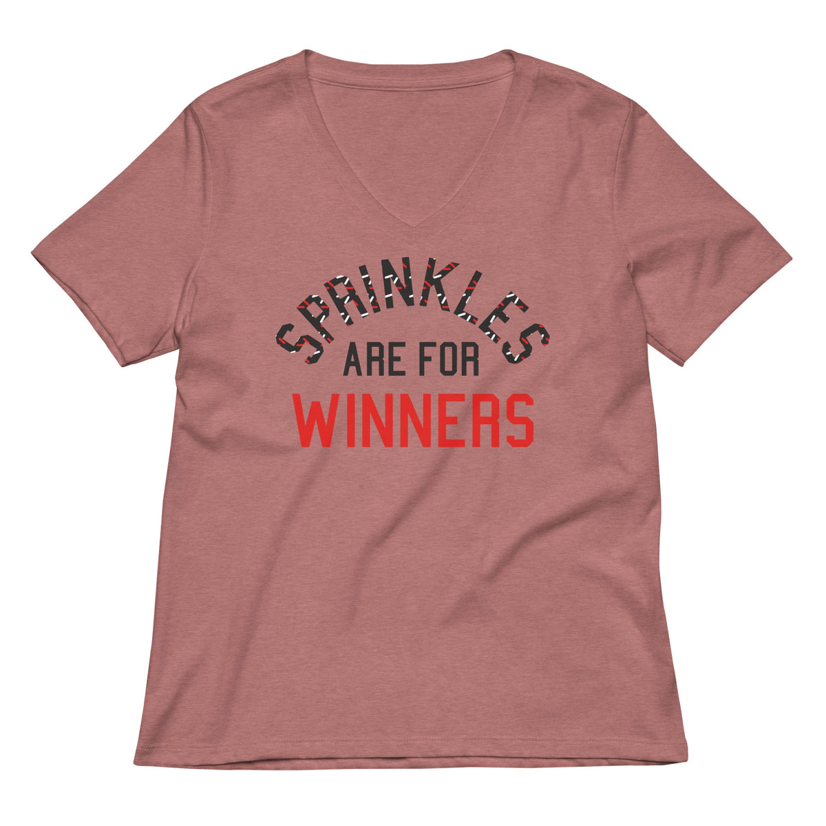 Sprinkles Are For Winners Women's V-Neck Tee product image 2