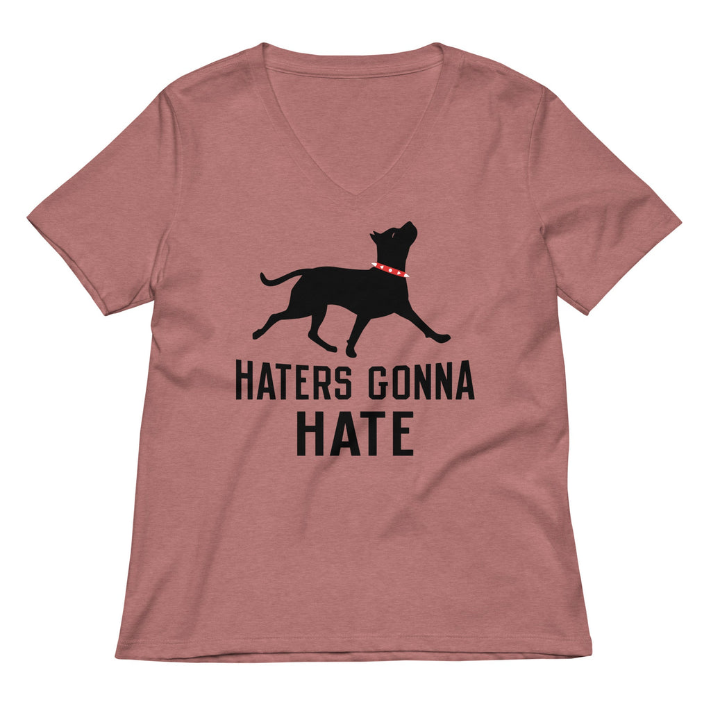 Haters Gonna Hate Pit Women's V-Neck Tee product image 2