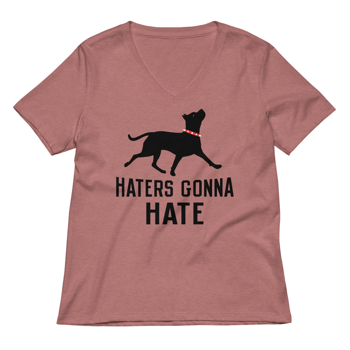 Haters Gonna Hate Pit Women's V-Neck Tee product image 2