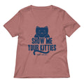 Show Me Your Kitties Women's V-Neck Tee product image 1