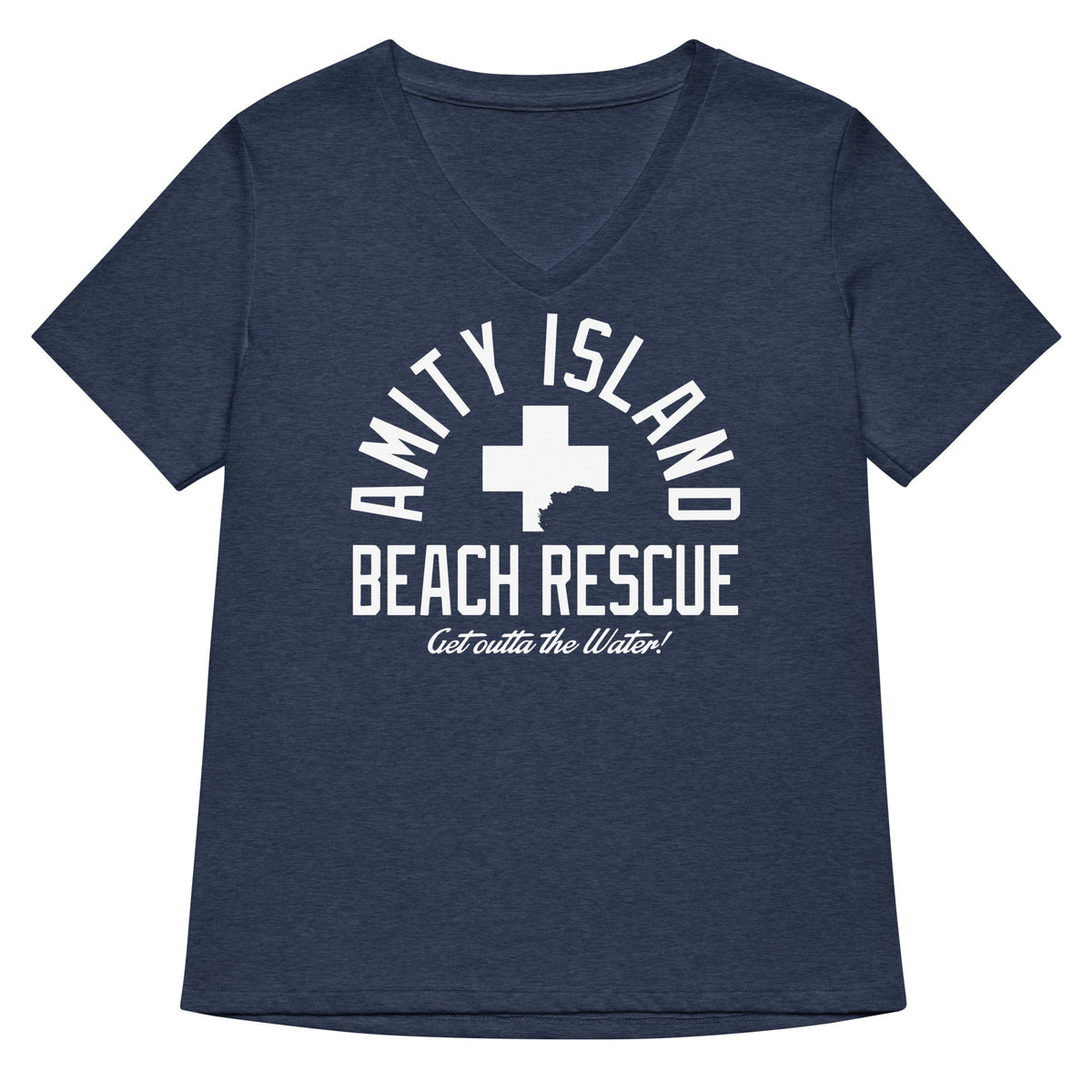 Amity Island Beach Rescue Women's V-Neck Tee product image 2