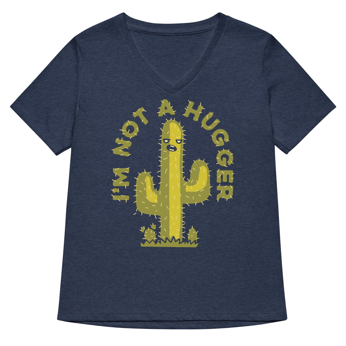 I'm Not A Hugger Women's V-Neck Tee product image 2