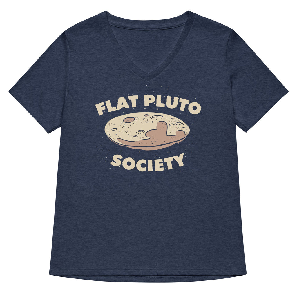 Flat Pluto Society Women's V-Neck Tee product image 2