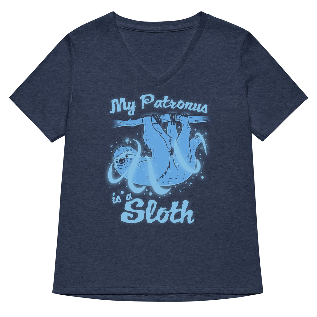 My Patronus Is A Sloth Women's V-Neck Tee product image 2