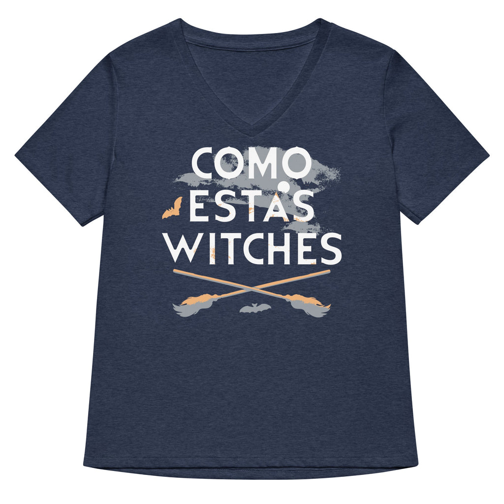 Como Estas Witches Women's V-Neck Tee product image 2