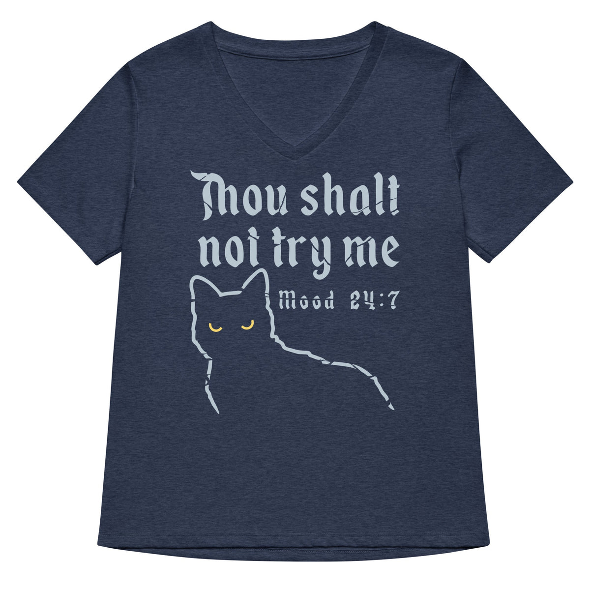 Thou Shalt Not Try Me Women's V-Neck Tee product image 2