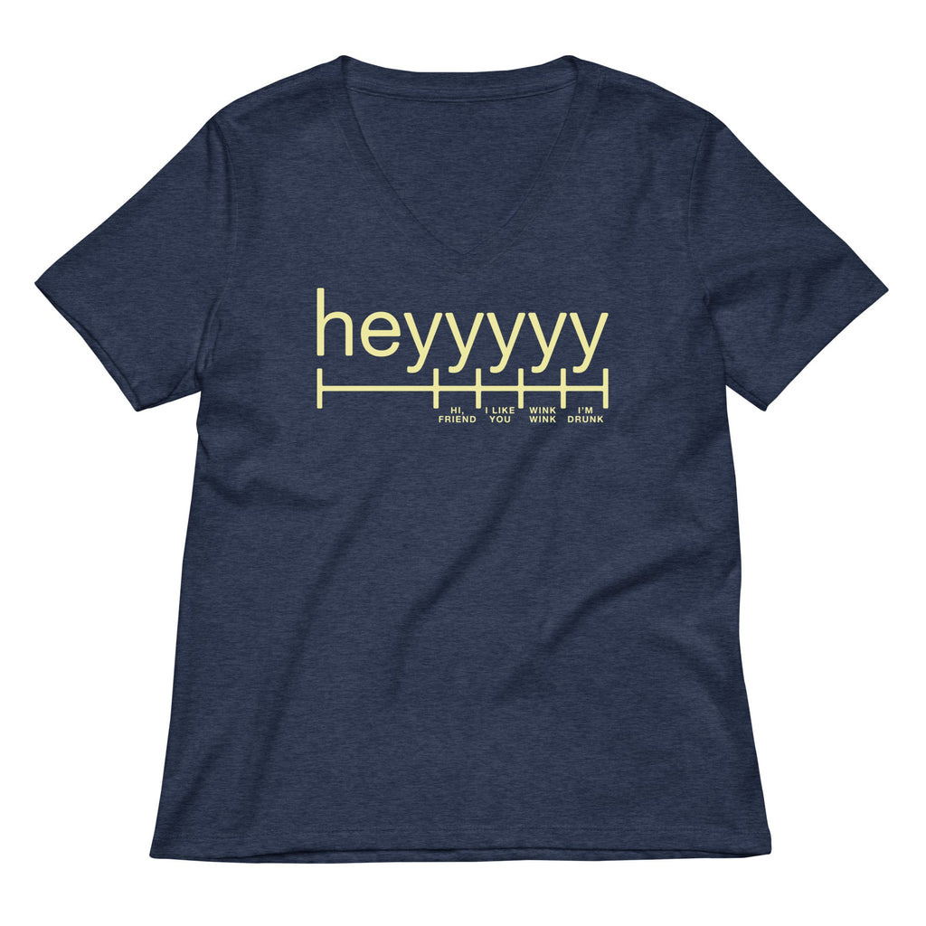 Heyyyyy Women's V-Neck Tee product image 1